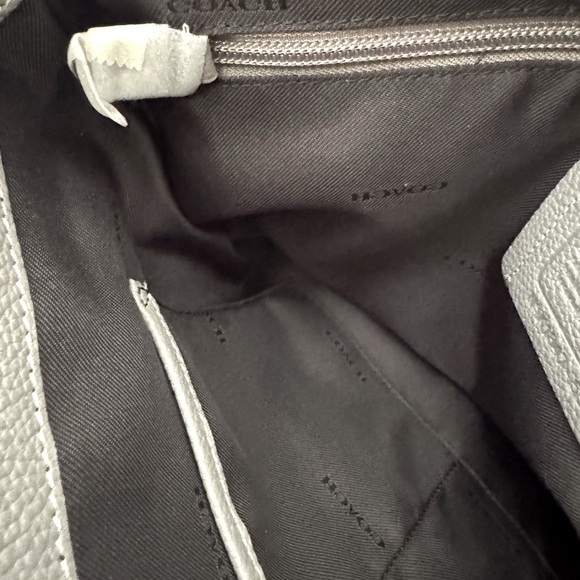 Coach Metropolitan Heather Gray Leather Messenger Bag Laptop Bag Crossbody 55552 - Picture 8 of 13